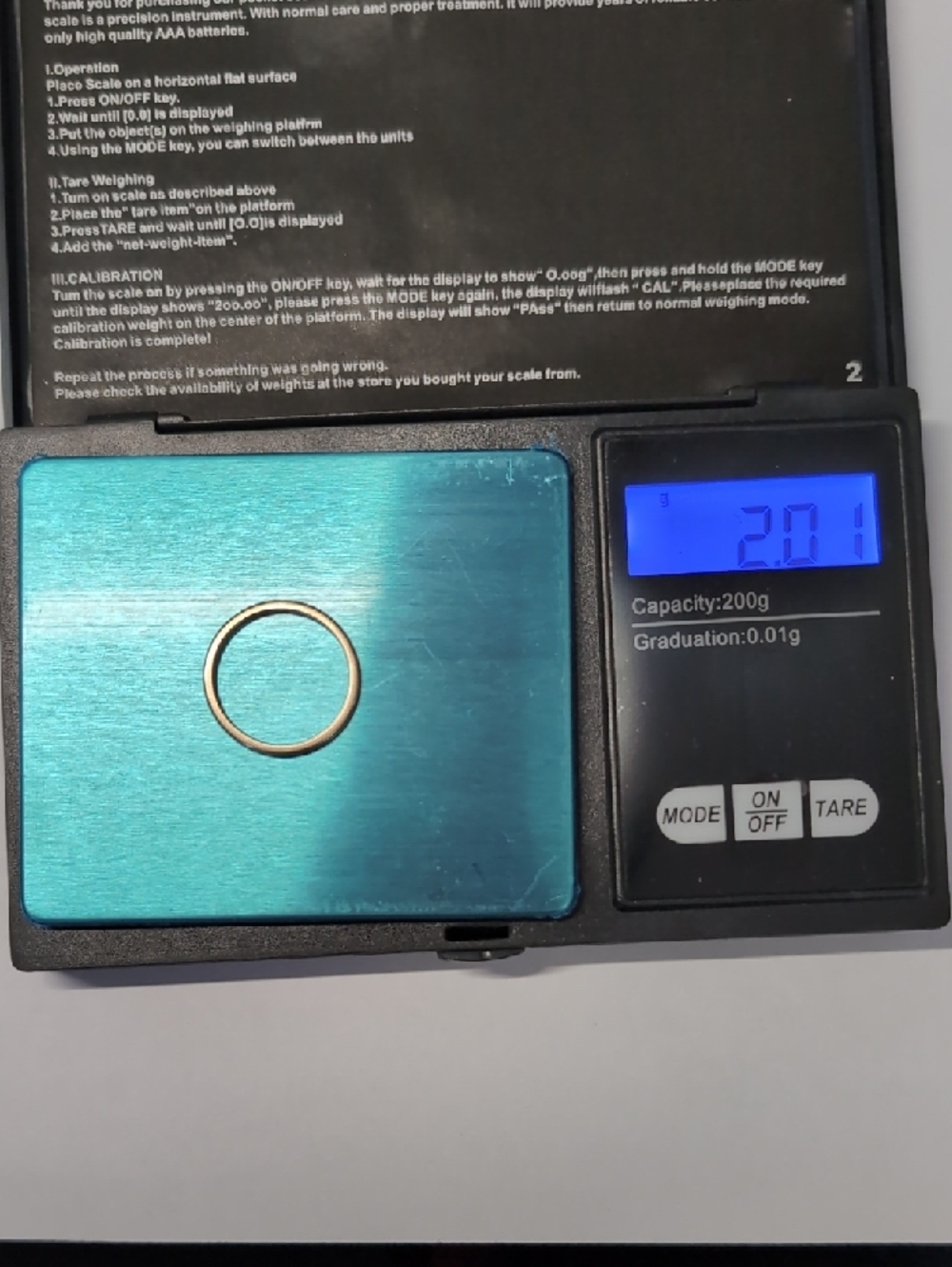 Price Firm - 14k Gold Band 1.9mm size 7.5 - Picture 10 of 10